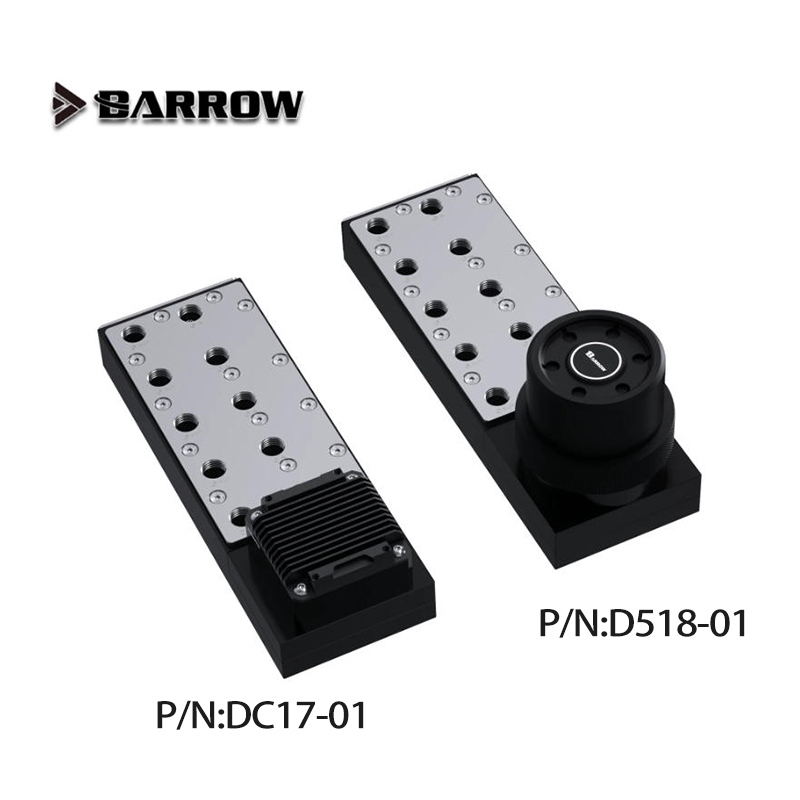 Integrated Pump Reservoir Distro Plate - Barrow Stainless Steel POM Distro Plate