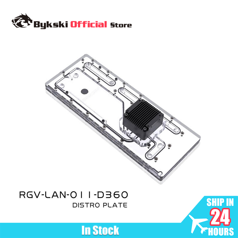 Distro Plate Ddc Pump Combo - BYKSKI Distro Plate Papan Akrilik Waterway
