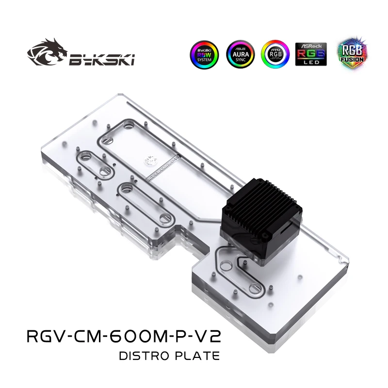 Distro Plate Ddc Pump Combo - Tangki Akrilik BYKSKI Digunakan untuk Casing