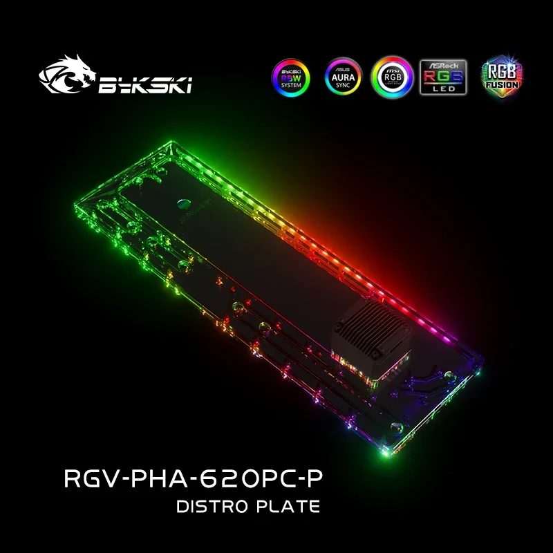 Distro Plate Ddc Pump Combo - Pelat Distro Akrilik Bykski/Reservoir Papan untuk